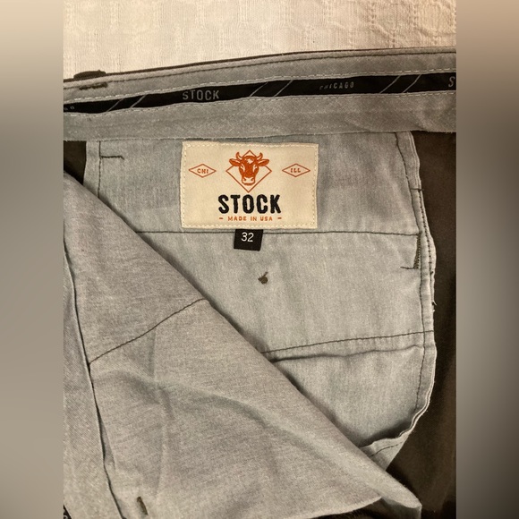 Stock Mfg chinos, olive, size 32 - Picture 5 of 7